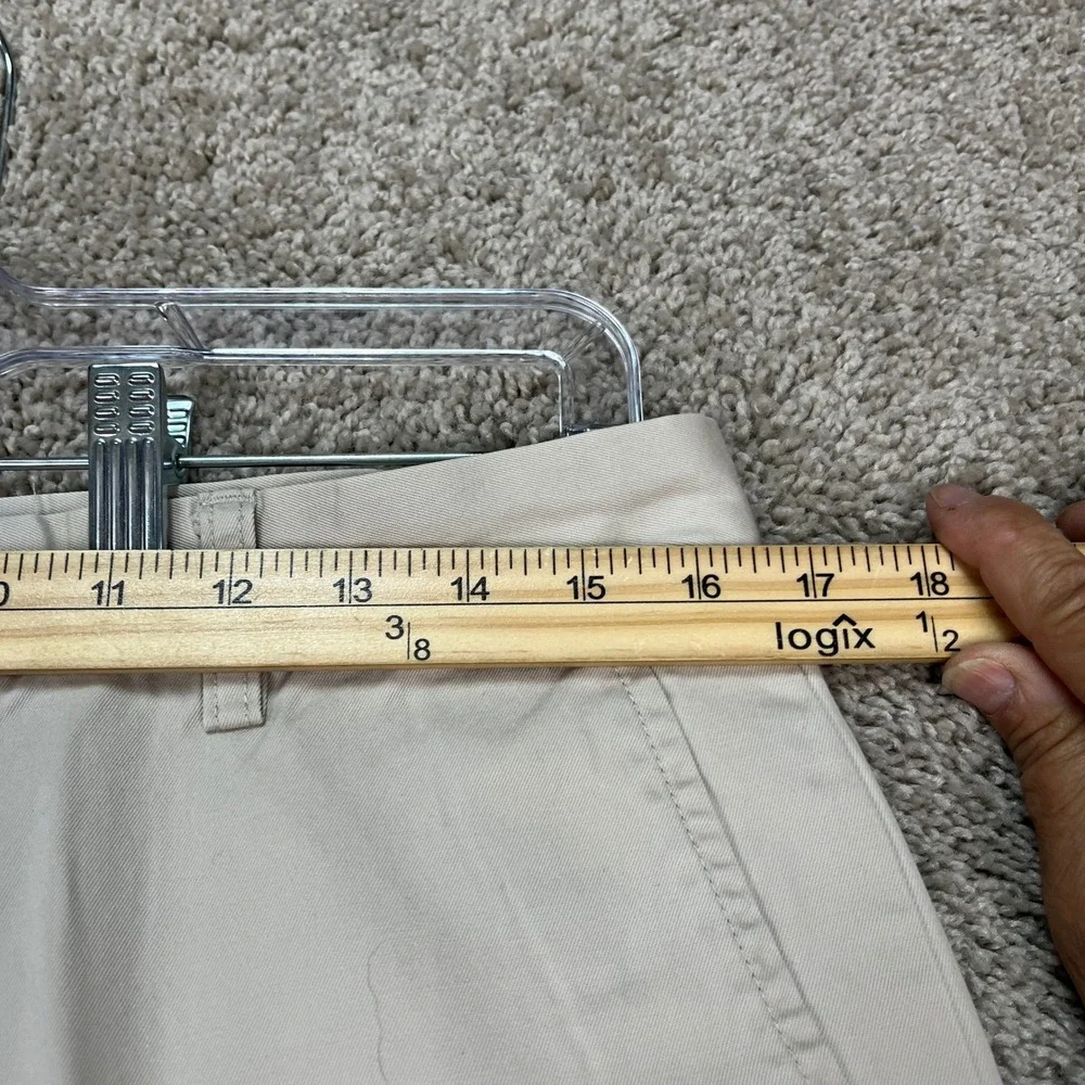 Banana Republic Chino Pants Mens 32x30 Khaki Straight Leg Flat Front‎ Twill EUC